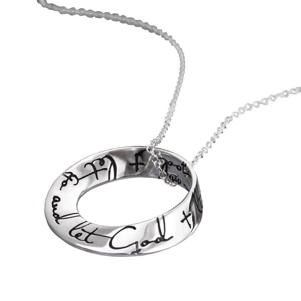 Women's Let Go And Let God Women's Sterling Silver Necklace